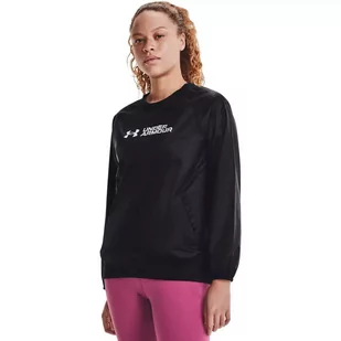 Bluza damska Under Armour Recover Woven Shine Crew - Bluzy sportowe damskie - miniaturka - grafika 1