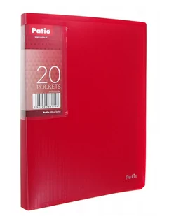 Teczka A5 z 20 koszulkami Clear Book Patio Czerwony - Pozostałe akcesoria dla plastyków - miniaturka - grafika 1