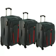 Walizki - Zestaw 3 walizek PELLUCCI RGL S-020 Szare - miniaturka - grafika 1