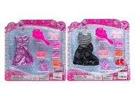 Domki dla lalek - Sukienka z akcesoriami dla lalki 29cm Mix - zabawka - miniaturka - grafika 1