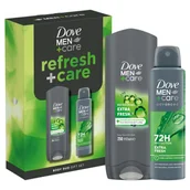 Zestawy kosmetyków męskich - Dove zestaw Men+Care Extra Fresh: Żel pod prysznic + Antyperspirant - miniaturka - grafika 1