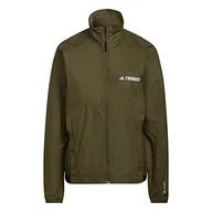 Kurtki damskie - adidas Damska kurtka przeciwwiatrowa W Mt, Olifoc, S, Olifoc, S - miniaturka - grafika 1