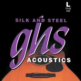 ghs GHS SAS 345 Silk/Steel String Light 345 - Struny gitarowe  - miniaturka - grafika 1