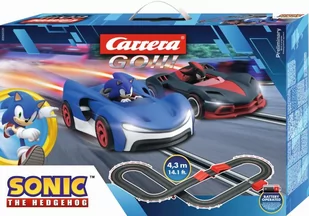 Carrera GO!!!, tor wyścigowy, Sonic 4,3 m ze skocznią - Zabawki konstrukcyjne - miniaturka - grafika 1