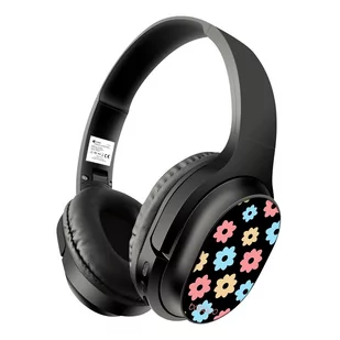 Bezprzewodowe słuchawki stereo z mikrofonem Babaco wzór Kwiaty 011 - Słuchawki - miniaturka - grafika 1