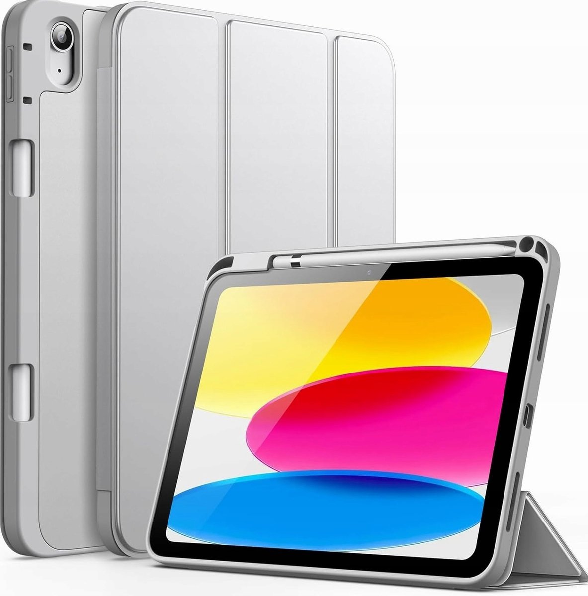 JETech Etui dla iPad (A16) 11./10.Generacja (2025/2022) Cala z Pencil Uchwyt, Szczupły Pokrowiec na Tablet Case z Miękki Tył z TPU Automatycznego Bu..