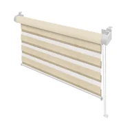 Rolety - Roleta Dzień i Noc 68 x 140 cm krem - miniaturka - grafika 1