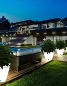 Lampy ogrodowe - Lampa ogrodowa donica Flower Pot 40 cm M, podświetlana donica - miniaturka - grafika 1