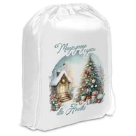 Ozdoby bożonarodzeniowe - WOREK na Prezenty Świąteczne Personalizowany - miniaturka - grafika 1