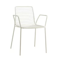 Krzesła - Krzesło Summer Arm białe metalowe - miniaturka - grafika 1