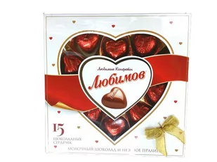 Cukierki czekoladowe z nadzieniem orzechów laskowych With Love "Millennium" 125g - Galaretki - miniaturka - grafika 1