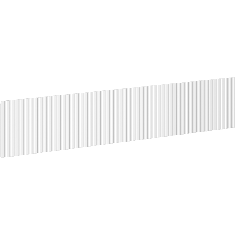Mexen Rivel front ryflowany do korpusu szafki łazienkowej 100 x 20 cm, biały mat - 91A20-1000-235-1-01