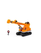 Samochody i pojazdy dla dzieci - Polesie 89649 Monolit dźwig gąsienicowy w siatce - miniaturka - grafika 1