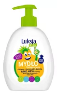Kosmetyki kąpielowe dla dzieci - Luksja Kids, Pielęgnujące mydło w płynie dla dzieci, Ananas, 300 ml - miniaturka - grafika 1