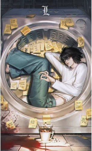 Plakat Anime Death Note DN_084 A2 Custom Manga