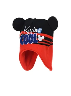 Disney Mickey Mouse Czapka "Mickey Mouse" w kolorze czarno-czerwonym - Czapki damskie - miniaturka - grafika 1