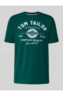 T-shirt o kroju regular fit z czystej bawełny - Tom Tailor - Koszulki męskie - miniaturka - grafika 1