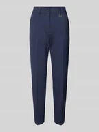 Spodnie damskie - Spodnie do garnituru o kroju slim fit w kant - miniaturka - grafika 1