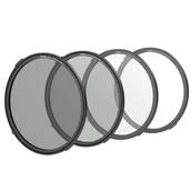 Filtry fotograficzne - Smallrig Zestaw okrągłych filtrów magnetycznych dyfuzyjnych Diffusion Filter Kit (1/8, 1/4, 1/2, 1) Black - miniaturka - grafika 1