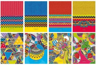 Fresh Notatnik ozdobny A5 80 stron gładki wytłaczany mix wzorów - Szkolne artykuły papiernicze - miniaturka - grafika 2