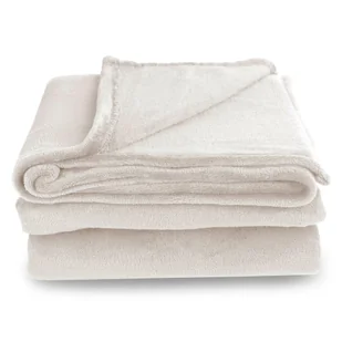 Kremowy koc z mikrowłókna DecoKing Mic, 220x240 cm - Koce Kremowy koc z mikrowłókna DecoKing Mic, 220x240 cm - Koce - miniaturka - grafika 1