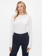 Bluzki damskie - Trussardi Bluzka 56T00587 Biały Regular Fit - miniaturka - grafika 1