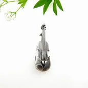 Broszki - Broszka srebrna - Skrzypce duże - miniaturka - grafika 1