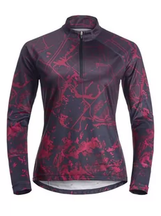 Jack Wolfskin Koszulka kolarska "Morobbia" w kolorze fioletowym - Koszulki sportowe damskie - miniaturka - grafika 1
