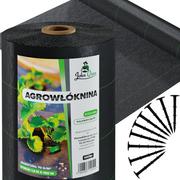 Agrowłókniny - Agrowłóknina mata antychwastowa czarna 1,6x100m + 100 Szpilek - miniaturka - grafika 1