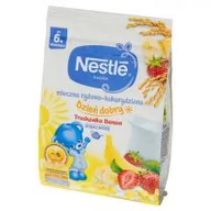 Kaszki dla dzieci - Nestle Dzień dobry Kaszka mleczna ryżowo-kukurydziana banan truskawka po 6 miesiącu - miniaturka - grafika 1