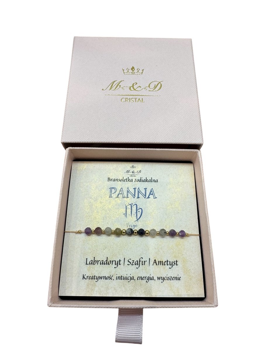 Bransoletka szczęścia zodiakalna PANNA