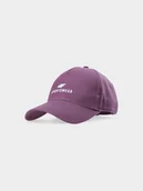 Czapki damskie - 4F Czapka z daszkiem strapback uniseks - burgundowa S/M - miniaturka - grafika 1