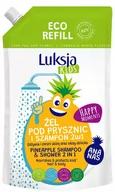 Kosmetyki kąpielowe dla dzieci - Luksja, Kids Żel pod prysznic i Szampon 2w1, dla dzieci, Ananas 750ml - miniaturka - grafika 1