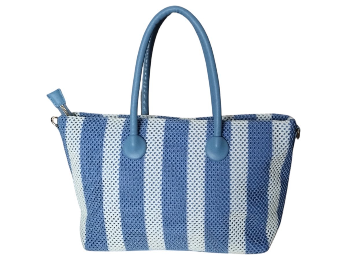 Shopper Damska Torba Na Ramię Modna Torebka Listonoszka Miejska, Niebieski