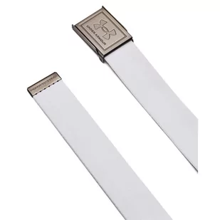Męski pasek Under Armour M Stretch Webbing Belt - biały - UNDER ARMOUR - Paski - miniaturka - grafika 1