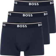 Majtki męskie - BOSS bokserki męskie spodnie bawełniane stretch 3-pak L 3xciemnoniebieski - miniaturka - grafika 1