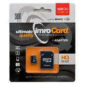 Karty pamięci - IMRO 128GB microSDXC kl. 10 UHS-3 + adapter - miniaturka - grafika 1