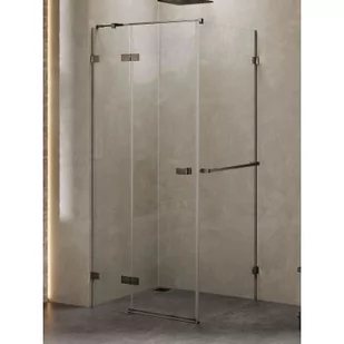 New Trendy EXK-3273 KABINA AVEXA GUNMETAL BRUSHED KWADRATOWA L 100x100x200 CZYSTE 6mm ACTIVE SHIELD - Kabiny prysznicowe - miniaturka - grafika 2