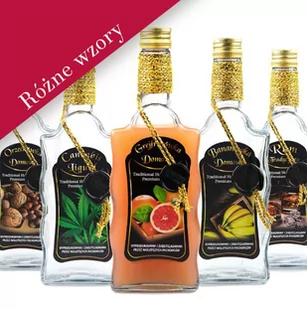 Butelka Zdobiona Fala 500Ml - Różne Wzory - Domowy wyrób alkoholu Butelka Zdobiona Fala 500Ml - Różne Wzory - Domowy wyrób alkoholu - miniaturka - grafika 1