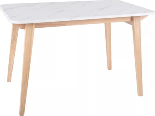 STÓŁ MARCUS BIAŁY EFEKT MARMURU / DĄB 120X75 - Stoły - miniaturka - grafika 1