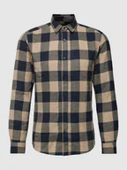Koszule męskie - Koszula casualowa o kroju slim fit ze wzorem w kratkę - miniaturka - grafika 1