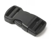 Plecaki - Zapasowa klamra Morze na szczyt dwuczęściowy 25 mm czarny - miniaturka - grafika 1