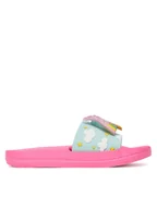 Buty dla dziewczynek - Nelli Blu Klapki P4047530 Zielony - miniaturka - grafika 1