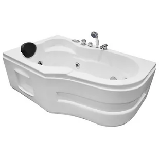 Wanna z hydromasażem asymetryczna 150x92 cm MO-0207 - Wanny z hydromasażem - miniaturka - grafika 1