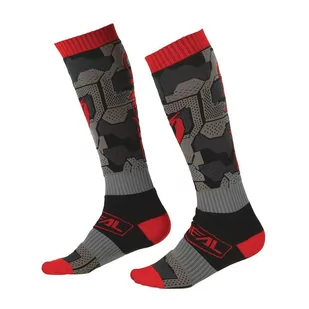 Skarpety rowerowe narciarskie O'Neal Camo V.22 black/red - Skarpetki kolarskie - miniaturka - grafika 1