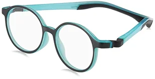 NANOVISTA Unisex dziecięce okulary przeciwsłoneczne, Dwukolorowy czarny matowy / niebieski Glow, 44 - Akcesoria i dodatki do ubrań dla dzieci - miniaturka - grafika 1