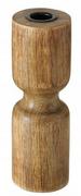 Świeczniki - Świecznik Drewniany Dekoracyjny Brązowy 18 Cm - miniaturka - grafika 1