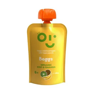 Beggs BIO Kiwi i banan 6+, 120g >> 0zł za wysyłkę przy zakupach od 149 zł << - Desery dla dzieci - miniaturka - grafika 1