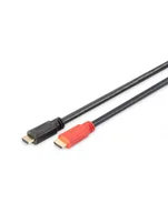 Kable - Digitus Kabel HDMI z wzmacniaczem, HDMI A /M wtyk - HDMI A /M wtyk 15m standard 1.4 czarny. - miniaturka - grafika 1