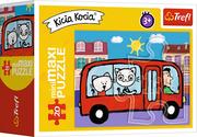 Puzzle - Trefl Puzzle mini maxi 20 elementów. Kicia Kocia w autobusie - miniaturka - grafika 1